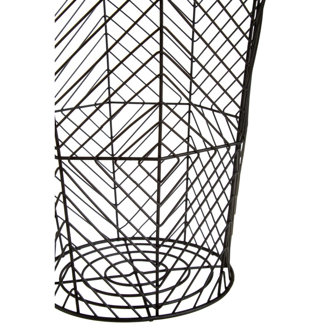 Vertex Black Powder Coat Storage Basket - Modern Home Interiors