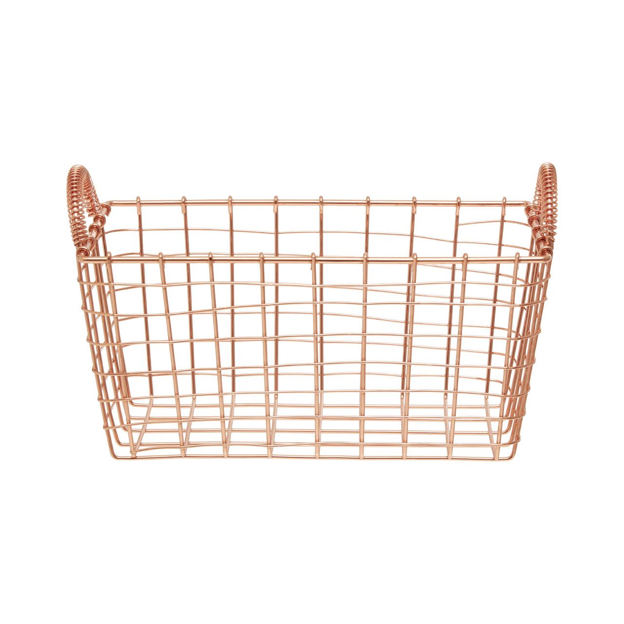 Vertex Rectangular Basket - Copper