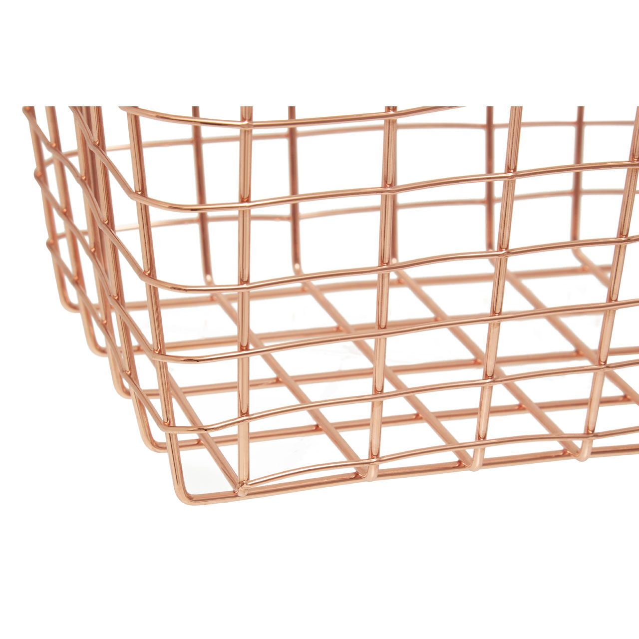 Vertex Rectangular Basket - Copper