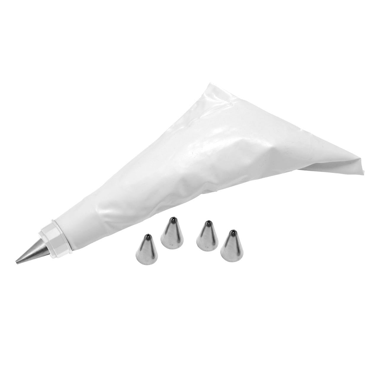 Cake Decorating Set with 5 Stainless Steel Nozzles - Modern Home Interiors