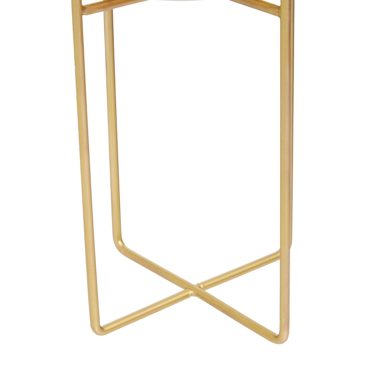 Aliza Floor Standing Planter - Gold