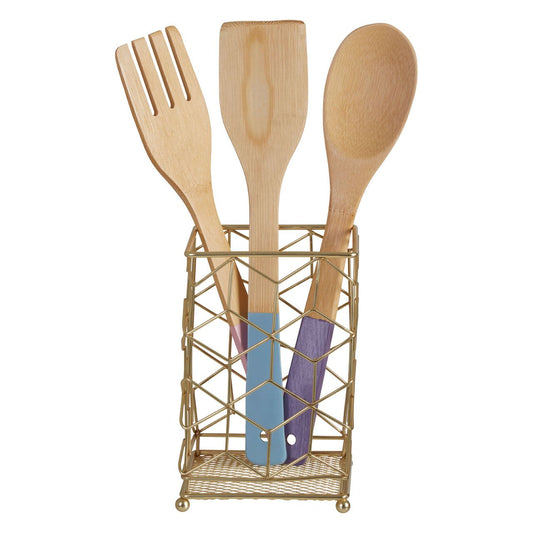 Vertex Contour Utensil Holder - Matte Gold