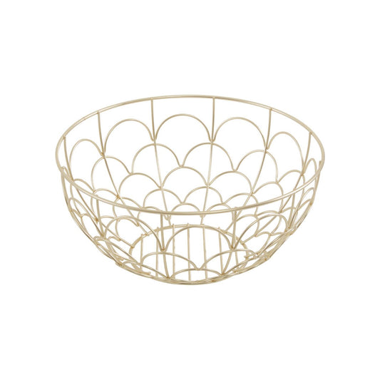 Vertex Deco Fruit Basket - Matte Gold