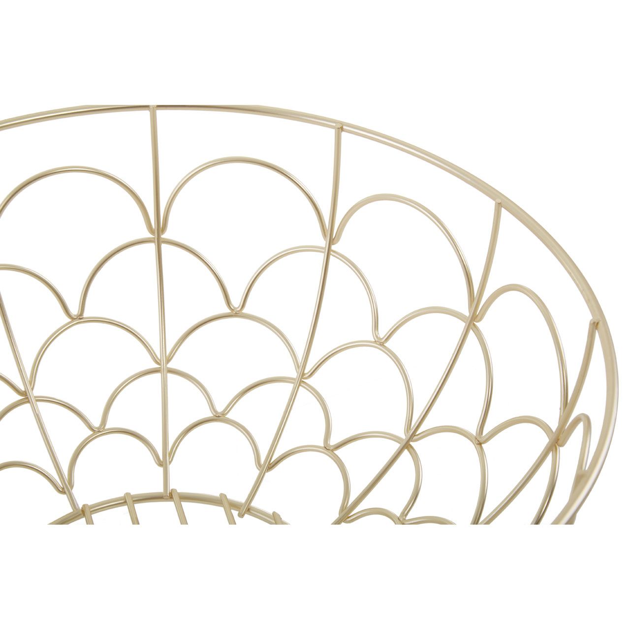 Vertex Deco Fruit Basket - Matte Gold