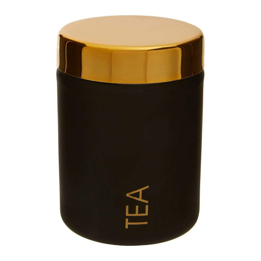 Liberty Black Enamel Tea Canister - Modern Home Interiors