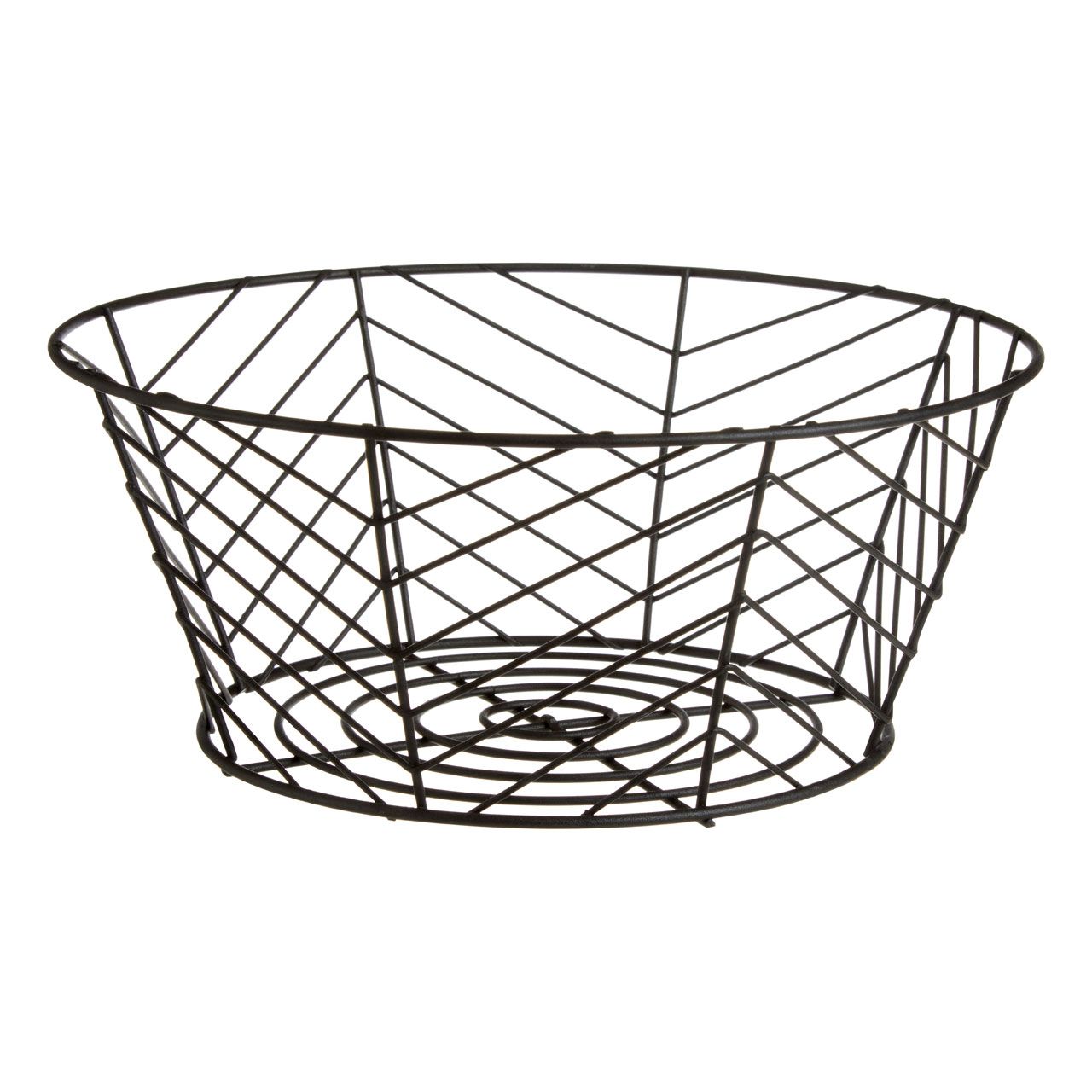 Vertex Iron Fruit Basket - Black Powder Coat