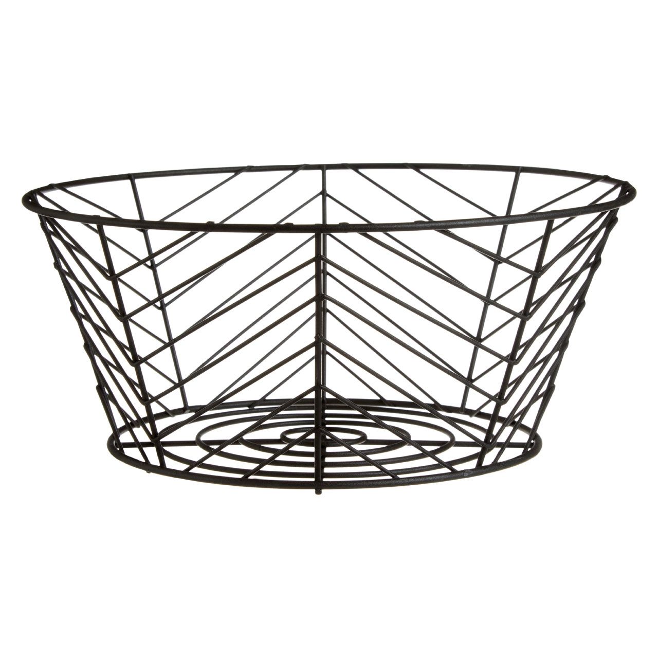 Vertex Iron Fruit Basket - Black Powder Coat