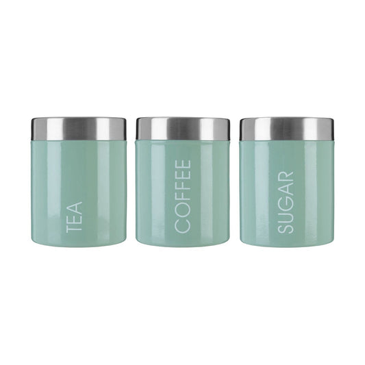 Liberty Pistachio Enamel Biscuits Canister - Modern Home Interiors