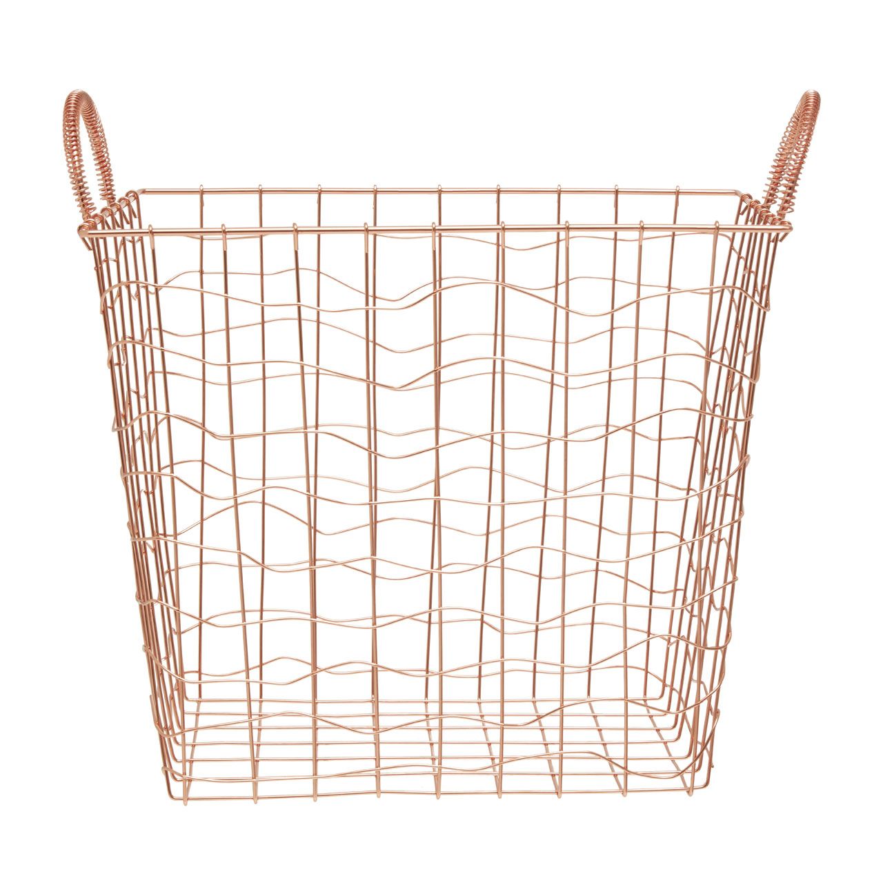 Vertex Iron Wire Storage Basket - Copper