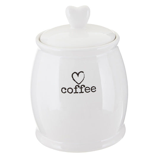 Love Heart Charm Coffee Canister