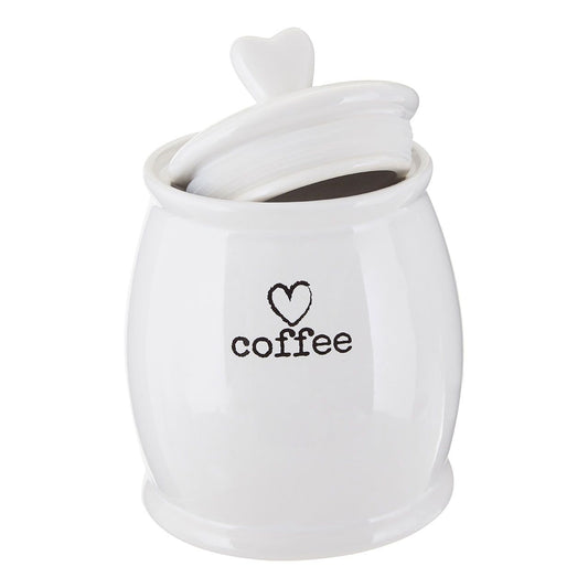 Love Heart Charm Coffee Canister