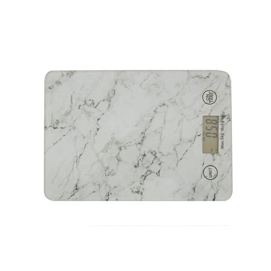 5KG Rectangular Marble Effect Kitchen Scale