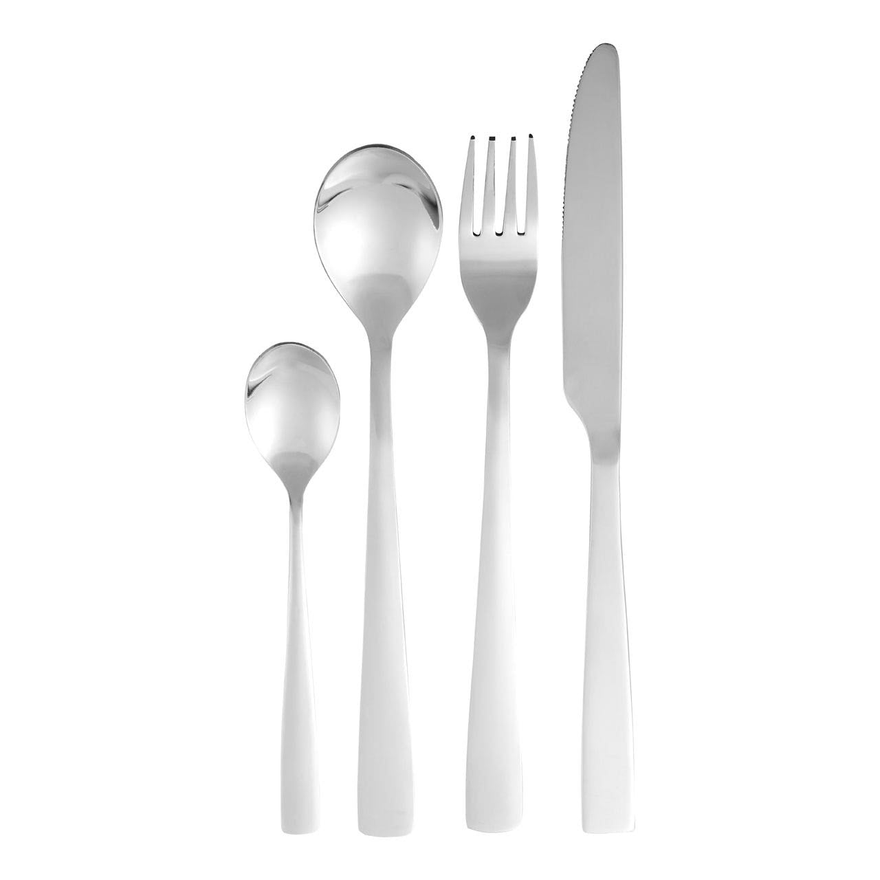 Jewel Silver Finish Cutlery Set - 24Pc - Modern Home Interiors