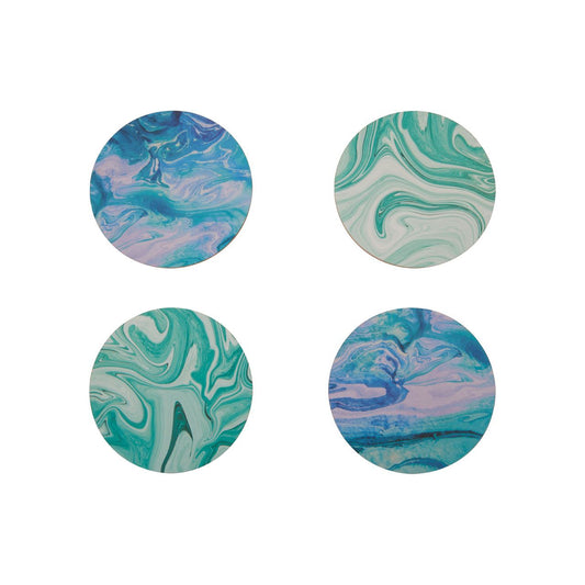 MIMO SET OF 4 CORK COASTERS - Modern Home Interiors