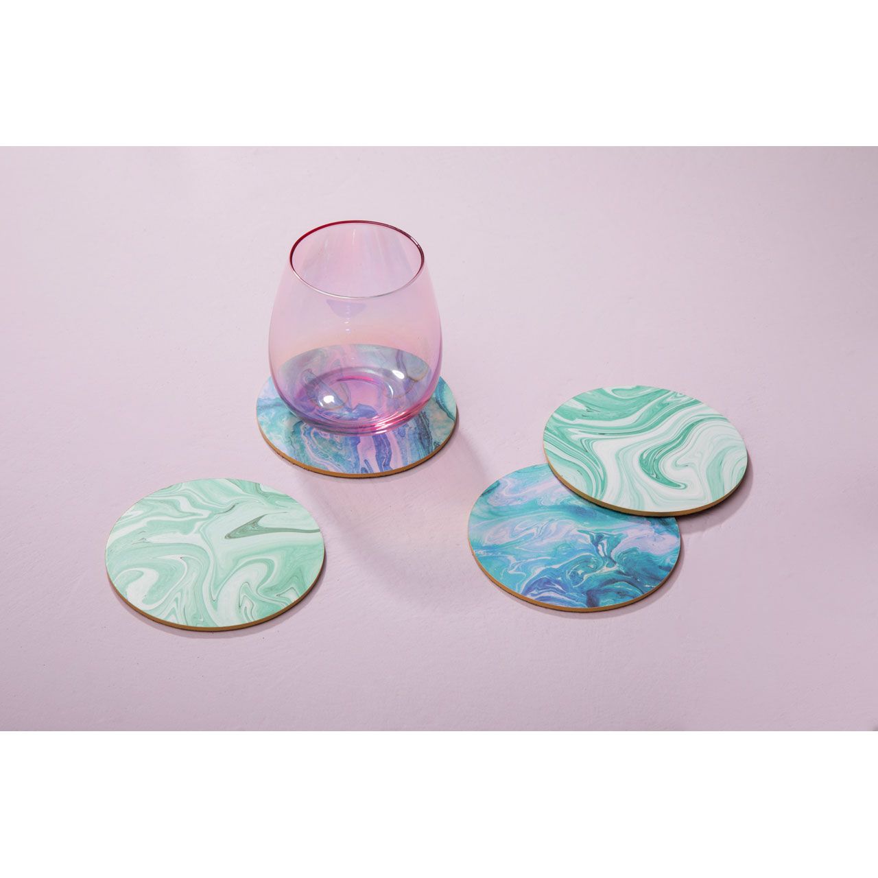 MIMO SET OF 4 CORK COASTERS - Modern Home Interiors