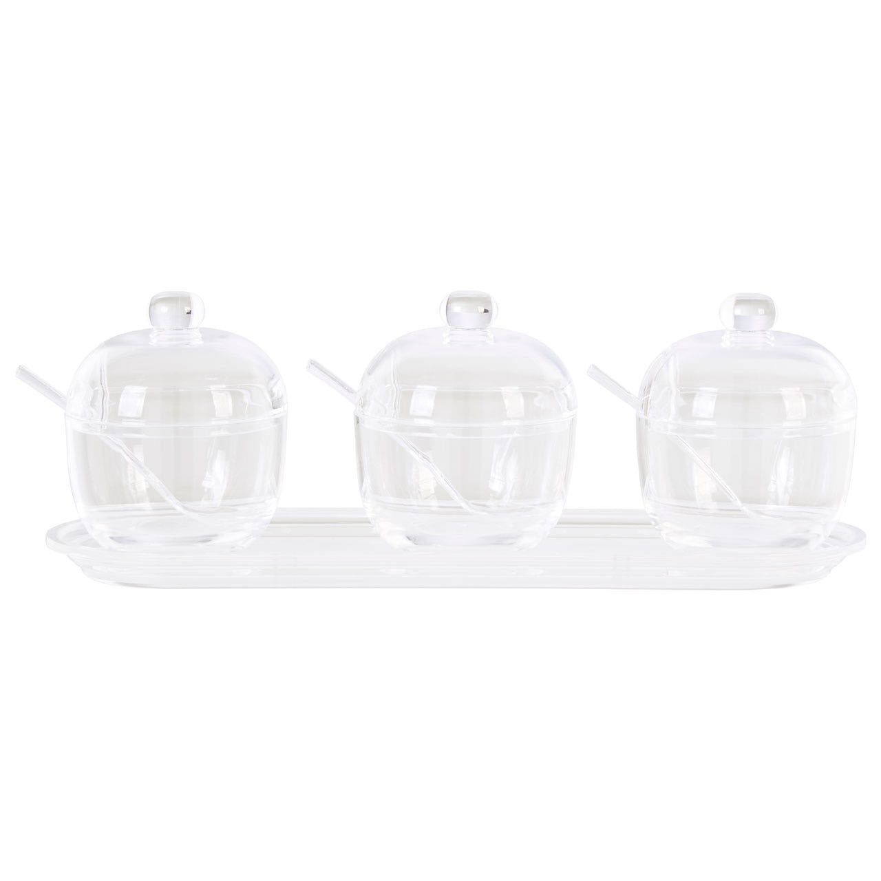 Gozo Set of 3 Condiment Containers - Modern Home Interiors