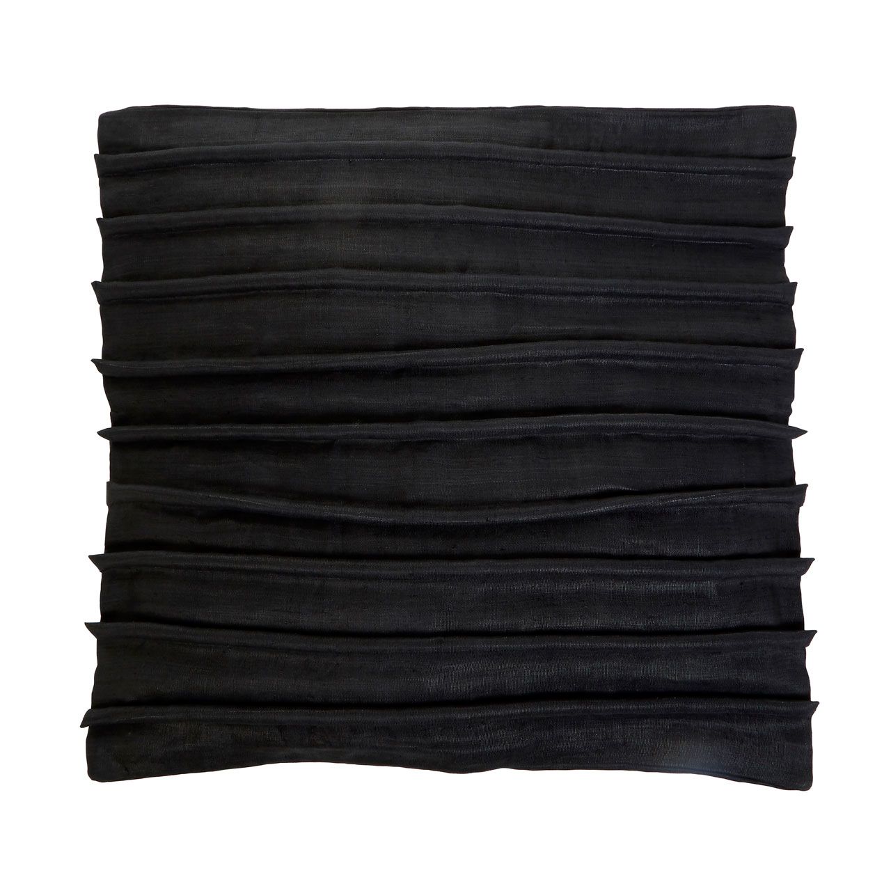Abaca Black Floor Cushion - Large
