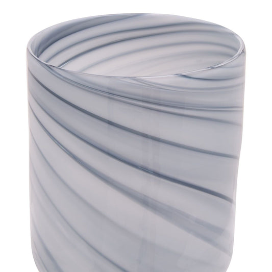 Cleo Small Grey Glass Vase