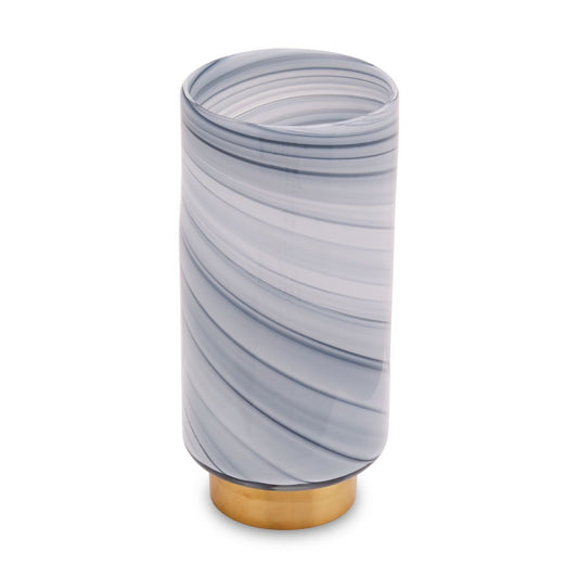 Cleo Large Grey Glass Vase