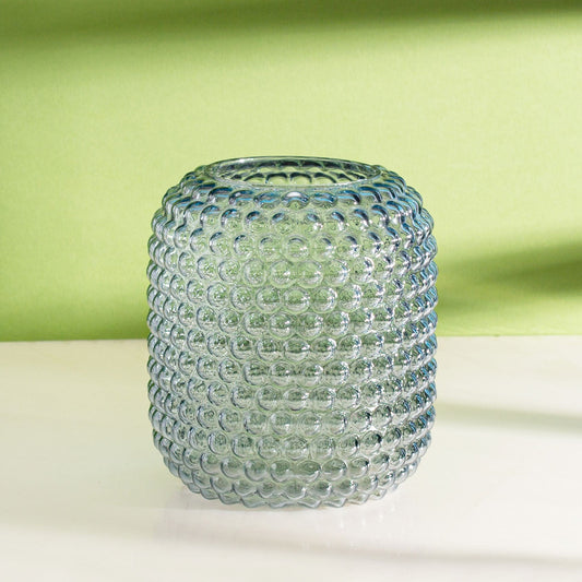 Glass Bobble Vase - Grey