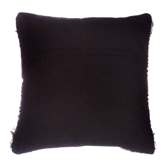Black And White Tufted Dot Cushion