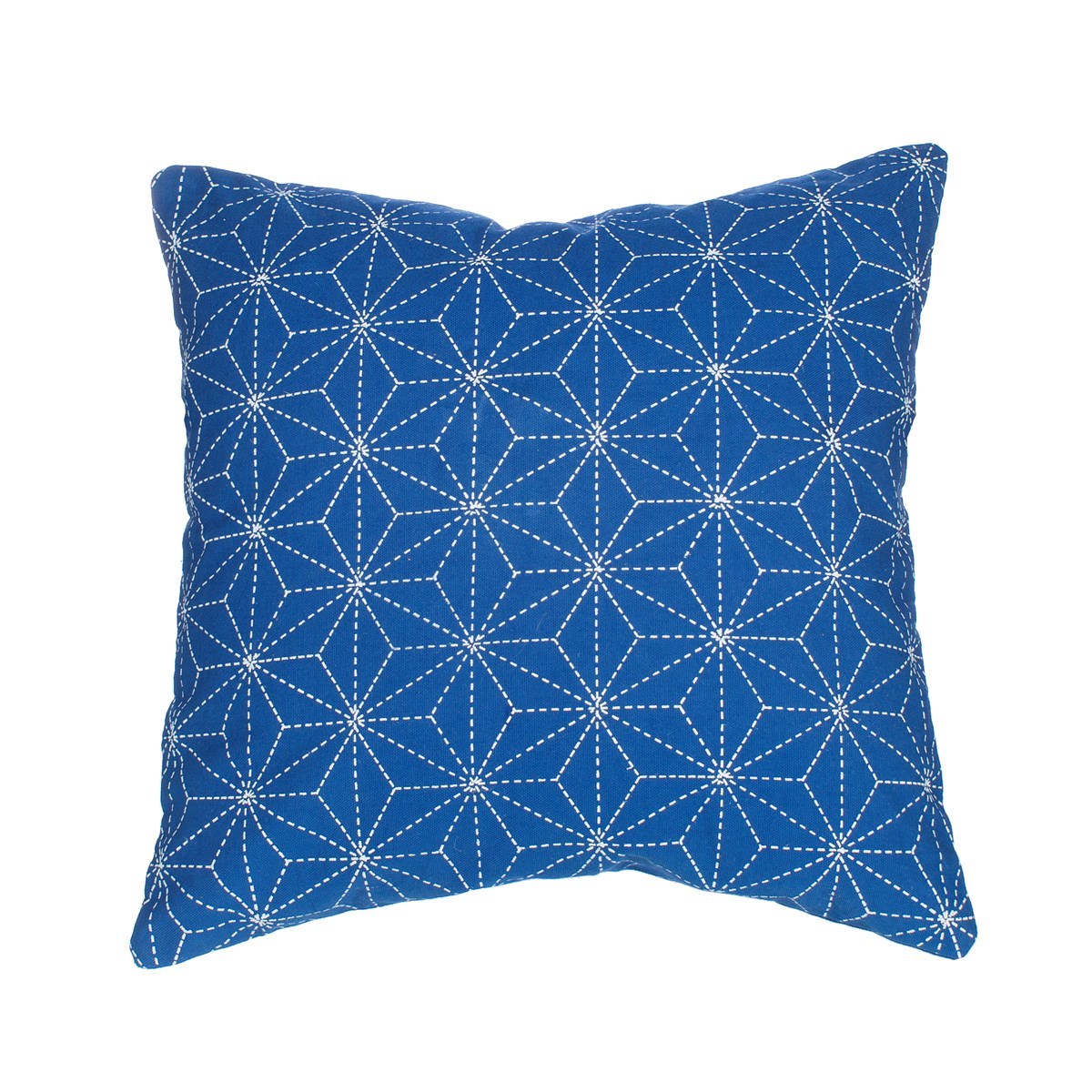 Stitch Print Blue Cushion