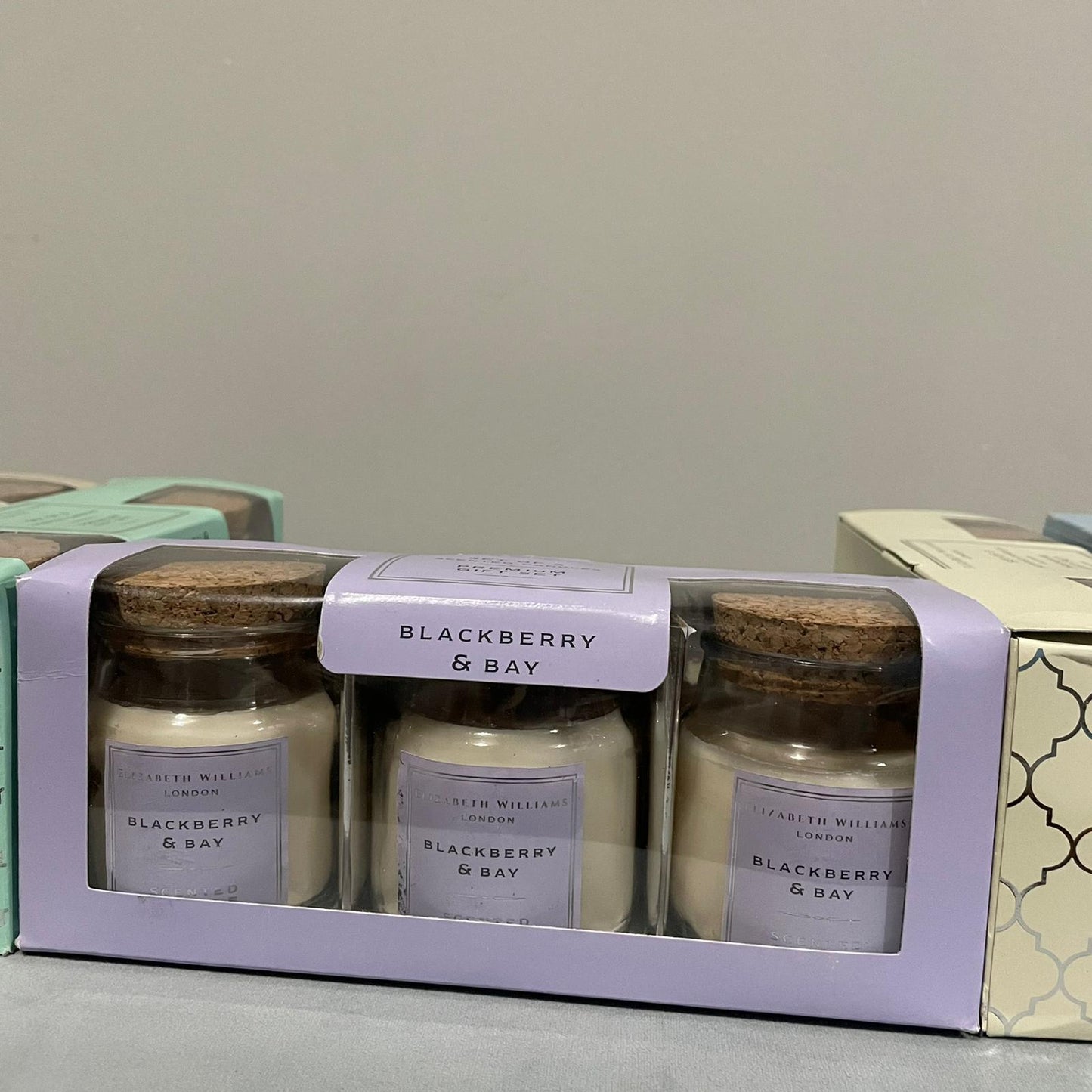 Elizabeth Williams London Home Fragrance Pastel Set of 3 Candles Gift Set